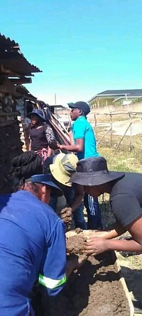 Building a house for Gogo Lukhele